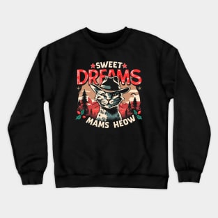 Sweet Dreams Cat Freddy Halloween Vintage Crewneck Sweatshirt